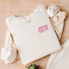 Simply Sage Market Embroidered New York Stars Lightweight Garment Dyed Sweatshirt - S - Ivory - 2 of 4