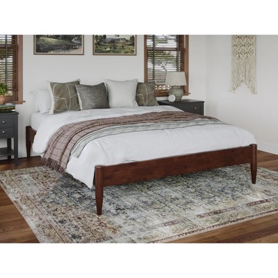AFI Furnishings Pasadena 14 in Queen Platform Bed Frame in Walnut
