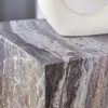 GlasFlength Coffee Tables, Chic and Versatile, Modern and Classic Designs for Every Home, Suitable for Living Room, Gray,11.81”*11.81”*19.69" - 3 of 4