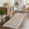 Indoor Modern Botanical Living Room Bedroom Area Rugs for Home Decor, Washable Non Slip Dining Room Carpet, Foldable Thin Mat - 4 of 4