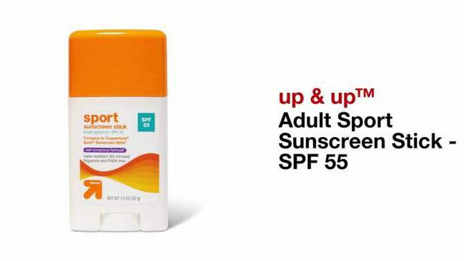 Adult Sport Sunscreen Stick - SPF 55 - 1.5oz - up &#38; up&#8482;, 2 of 6, play video