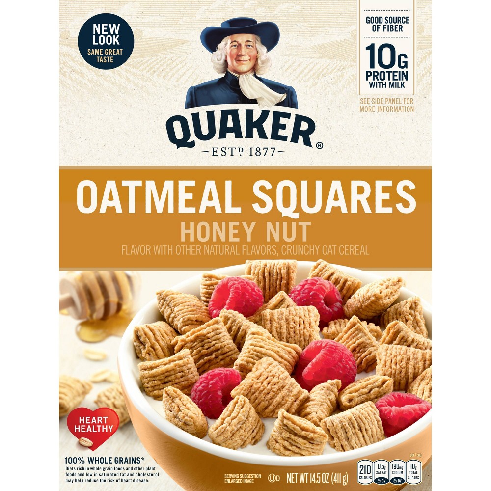 UPC 030000313282 product image for Oatmeal Squares Honey Nut Breakfast Cereal - 14.5oz - Quaker Oats | upcitemdb.com