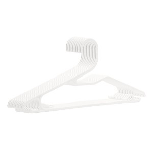 REGALWOVEN Plastic Durable Space Saving Non-Slip Hook Clothes Hangers 10 Pcs - 1 of 4