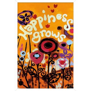 Trends International Happiness Grows Framed Wall Poster Prints - 1 of 4