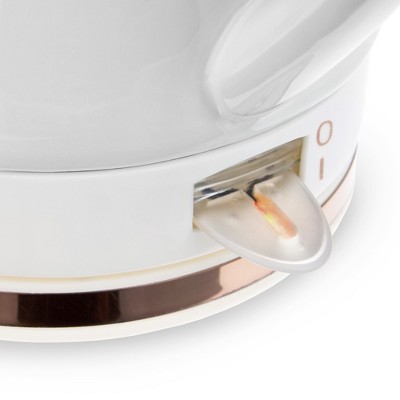 Noelle 1.5L Grey Ceramic and Rose Gold Electric Tea Kettle