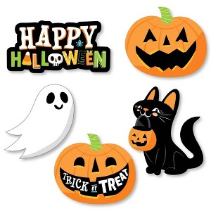 Big Dot of Happiness Jack-O'-Lantern Halloween - DIY Shaped Kids Halloween Party Cut-Outs - 24 Count - 1 of 4