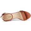 Allegra K Women's Back to College Open Toe Ankle Strap Chunky Heel Sandals - 4 of 4