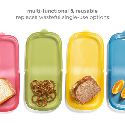 Ubbi Platemate Bundle Snack + Sandwich Reusable Food Storage Bags - Juniper & Olive - 2pk