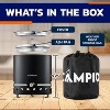 New Stainless Steel Firewood Stove 22 cm Diameter Wood-burning Smokeless Fire Pit Stove ?Black) - 2 of 4