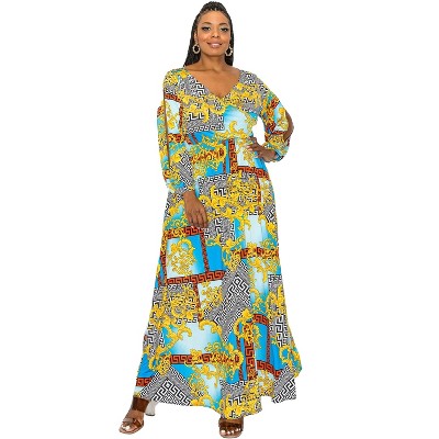 L I V D Women's Vita Surplice Wrap Maxi Dress