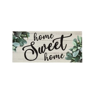 Evergreen Home Sweet Home Eucalyptus Sassafras Indoor Outdoor Switch Doormat 1'10"x10" Multicolored - 1 of 4