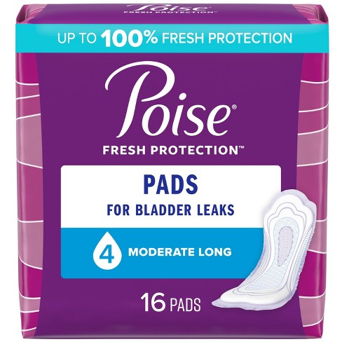 Poise incontinence Bladder Control Pads - Moderate Absorbency : Target