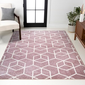 Tumbling Blocks Modern Geometric Area Rug - JONATHAN Y - 1 of 4