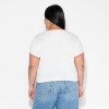 Women's Snoopy Game Day Ringer Short Sleeve Graphic Baby T-Shirt - Off-White - 3 of 3