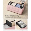 SONGMICS Storage Ottoman Bench Folding Storage Footrest 2 Extra Storage Boxes Hold up to 660 lb - 4 of 4