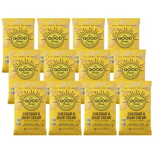The Good Crisp Company Cheddar and Sour Cream Potato Chips Crinkle Cut - Case of 12/5.5 oz - 1 of 4