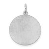 Black Bow Jewelry Sterling Silver, Makayla Collection, 20mm Disc Initial H Pendant - 3 of 4