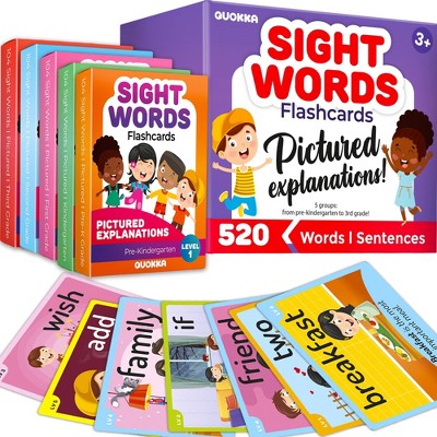 QUOKKA 520 Sight Words Flash Cards for Kids