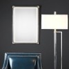 Uttermost Mackai Metallic Silver Mirror – 33" Tall, Acrylic Rod Detailing, Beveled Glass Frame - 2 of 4