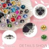 Unique Bargains DIY Craft Clothing Shoe Hat Bag Button Decor Claw Gem Rhinestones 32 Pcs - 3 of 4
