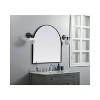Elegant Lighting Metal Frame Arch Mirror 36x36 Inch in Black - 3 of 4