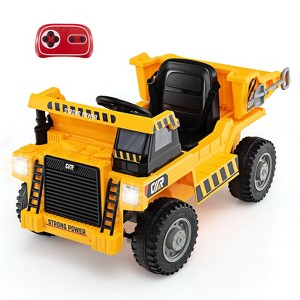 Infans Kids Ride-On Dump Truck w/ Wireless Connection Music LED Lights Soft Start - 1 of 4