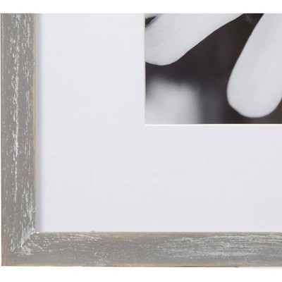 Elegant Greywash Wood Square Photo Frame Set for Gallery Wall