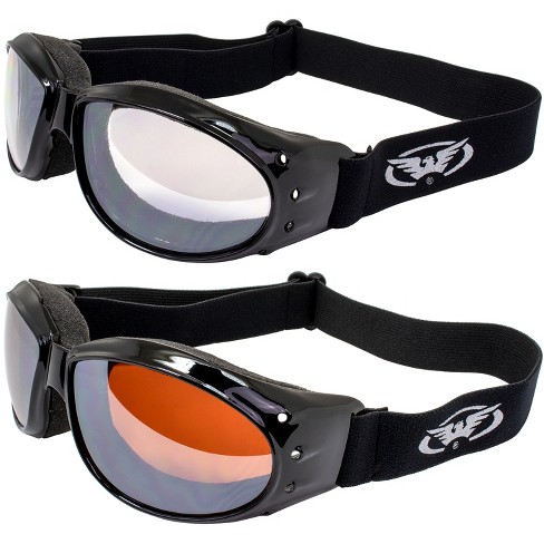 2 Pairs Of Global Vision Eyewear Eliminator Safety Motorcycle Goggles ...