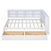 TIRAMISUBEST Twin/Full Size l-Shaped DayBed with 2 Storage Drawers, Wooden DayBed Frame Sofa Bed with Storage Shelf and USB Charging Ports - 4 of 4
