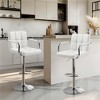 Yaheetech 2pcs Swivel Adjustable Bar Stools with Large Steel Pedestal Base for Bar Counter - 2 of 4