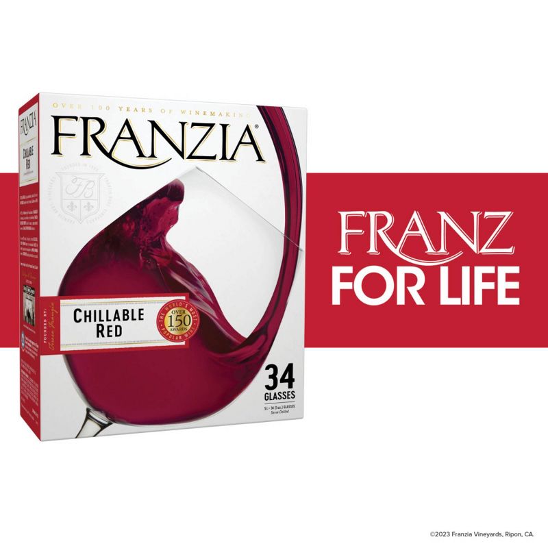 Franzia Chillable Red Blend Wine - 5L Box, 5 of 10