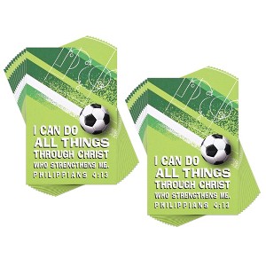 Dicksons Inspirational Bible Verse Itty Bitty Blessing Card Bookmark 3 x 2 Cardstock I Can Do All Things Football - Pack of 12 - 1 of 1