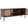 Zadie 2 Shelf Rattan Media Stand - MED5009 - Safavieh - 3 of 4