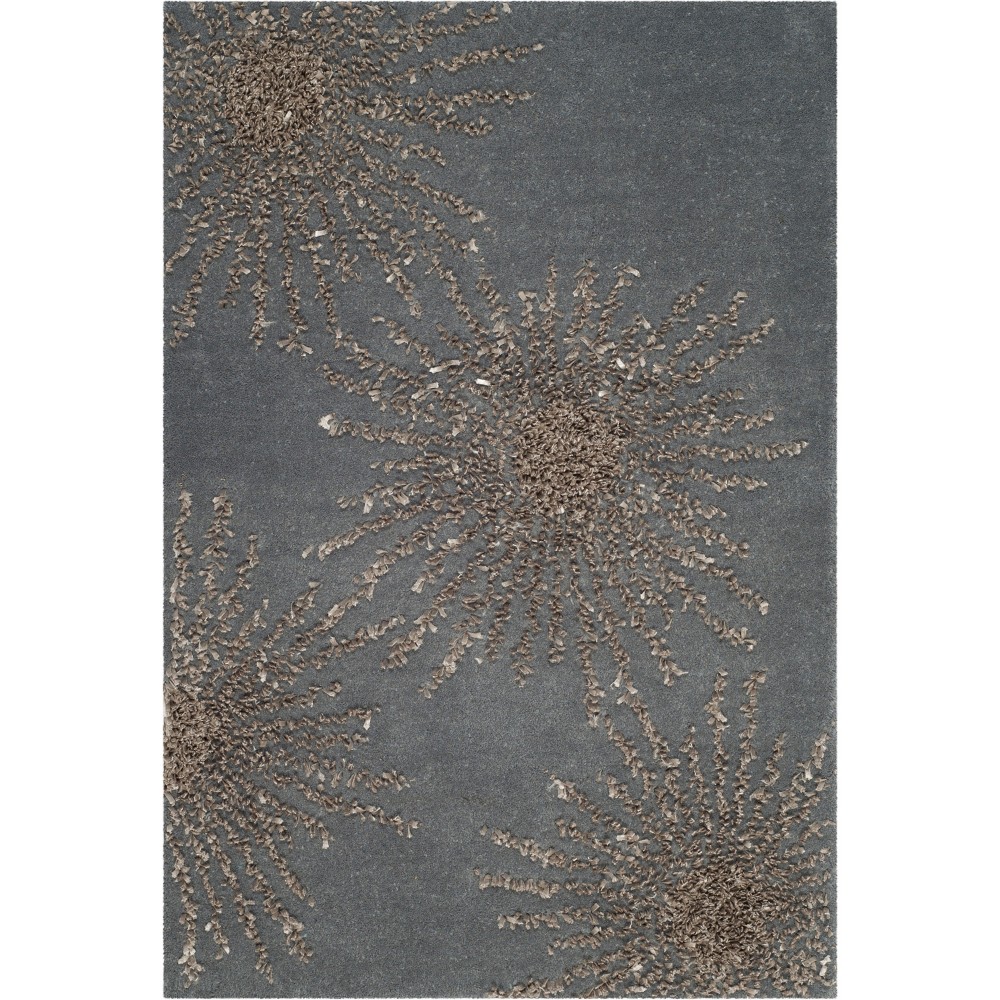 2'x3' Burst Tufted Accent Rug Dark Gray/Silver - Safavieh