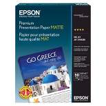 Epson Premium Presentation Paper Matte 8.5 X 11" - 50ct