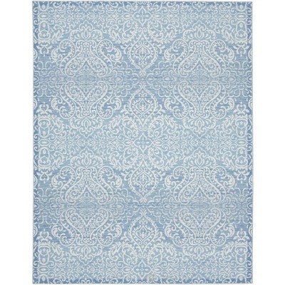 Waverly Washable Damask Area Rug