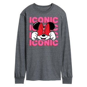 Men's - Disney - Iconic Minnie Long Sleeve Graphic T-Shirt - 1 of 4