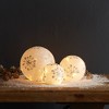 Melrose LED Frosted Snowflake Globe (Set of 3) - 3 of 4