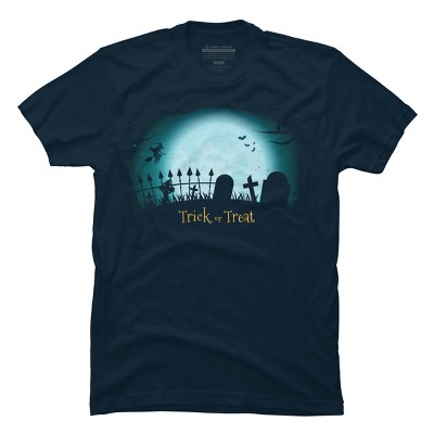 Men's Design By Humans Trick or treat By darkstroke T-Shirt