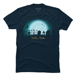 Men's Design By Humans Trick or treat By darkstroke T-Shirt - 1 of 4