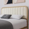 Whizmax King/Queen/Full Size Upholstered Velvet Metal Bed Frame with Tufted Headboard, Modern Platform Bed Frame No Box Spring Needed, Easy Assembly - 4 of 4
