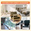 Tufted Accent Armchair with Pillow, Mid-Century Lounge Chair with Wood Frame & Cushioned Seat for Living Room, Bedroom or Office - 3 of 4