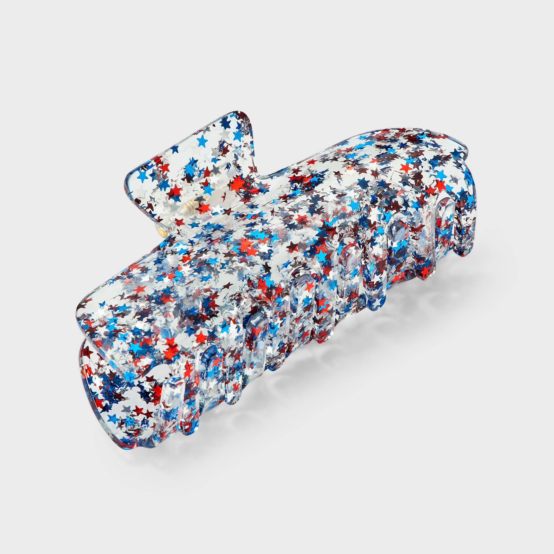 Americana Glitter Star Claw Clip - Multi