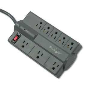 Kensington Guardian Premium Surge Protector, 8 AC Outlets, 6 ft Cord, 1,080 J, Gray - 1 of 4