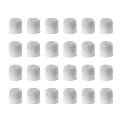 Nispira Charcoal Water Filters Replacement Compatible with Farberware 5-Cup Programmable Coffee Maker Part 103743-F, 24 Filters