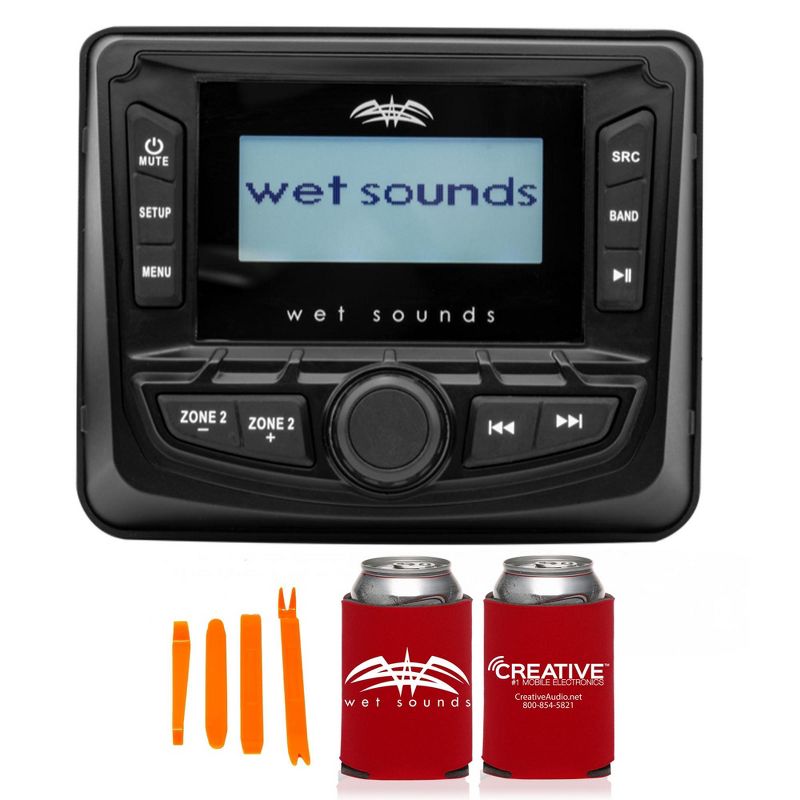 Wet Sounds WS-MC-5 3" Gauge AM/FM Stereo + 2.7" LCD + 65ic-S RGB Speakers, 2 of 10