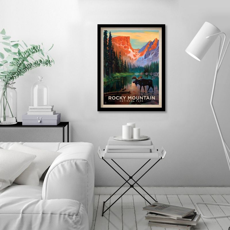 Americanflat Vintage Landscape Rocky Mountain By Anderson Design Group Framed Print, 3 of 9