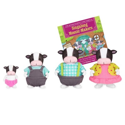 Li'l Woodzeez Miniature Animal Figurine Set - MoosicalMoo Cow Family