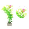 Unique Bargains Aquarium Plastic Plants for Fish Tank Landscape Decoration 2 Pcs Green - 3 of 4
