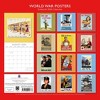 2026 Square Wall Calendar, World War Posters, 16-Month Arts & Antiques Theme with 180 Reminder Stickers (12x12 In) - 4 of 4